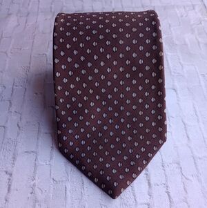 Yves Saint Laurent Vintage Brown Silk Tie